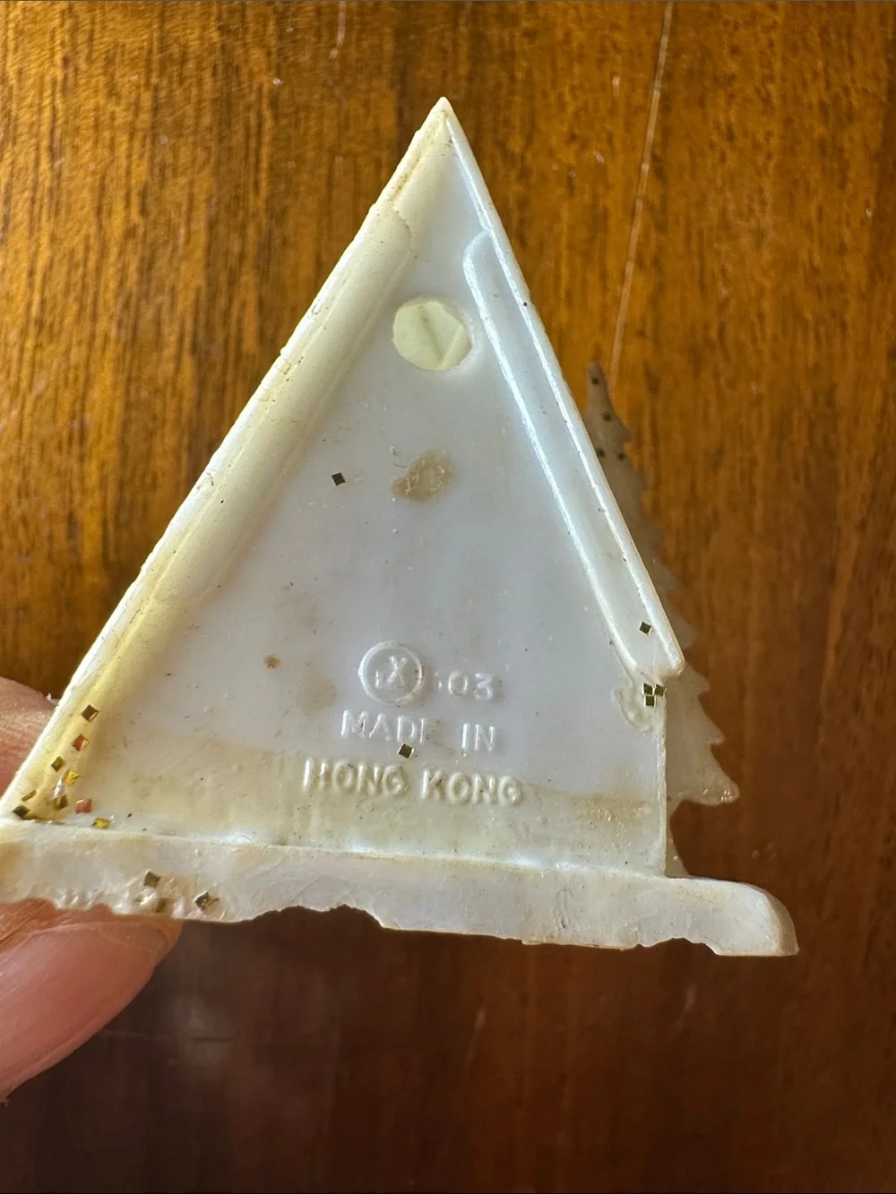 Tiny Vintage White Plastic Nativity Scene